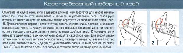 крестообразный наборный край крестообразный наборный край